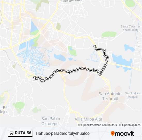 RUTA 56 bus Line Map