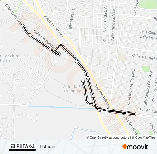 RUTA 62 Bus Line Map