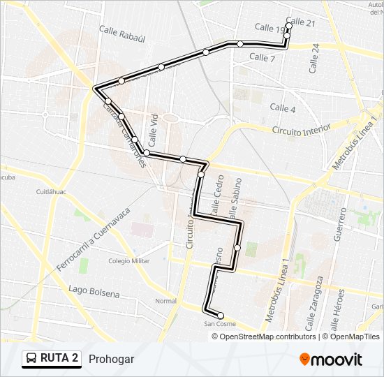 ruta 2 cancún horarios 2024