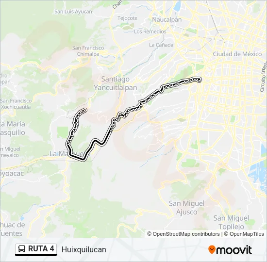 RUTA 4 Bus Line Map