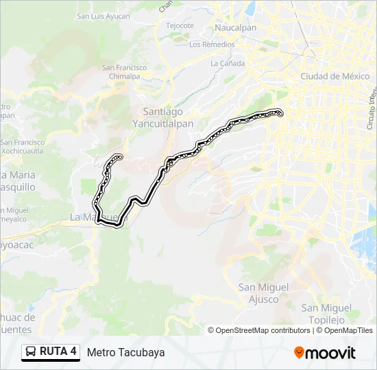 RUTA 4 Bus Line Map