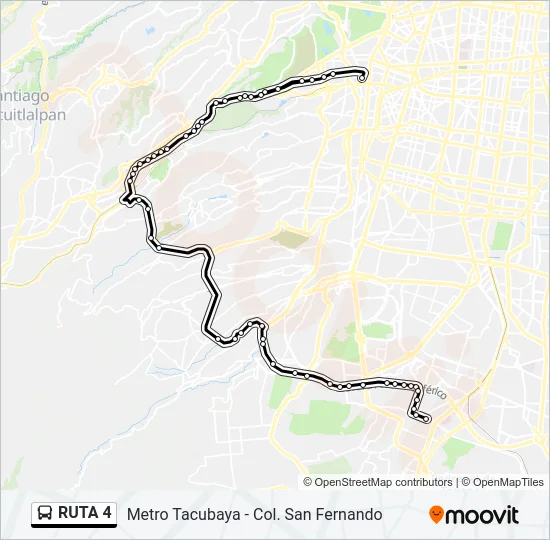 RUTA 4 Bus Line Map