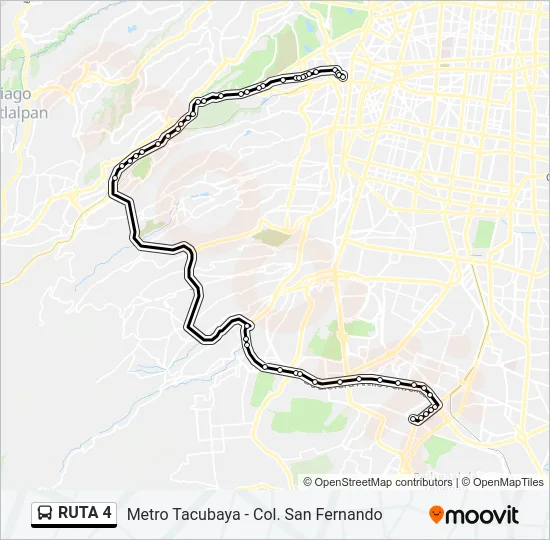 RUTA 4 Bus Line Map