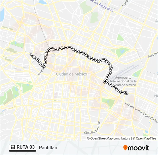 RUTA 03 Bus Line Map