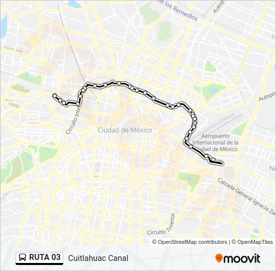 RUTA 03 Bus Line Map