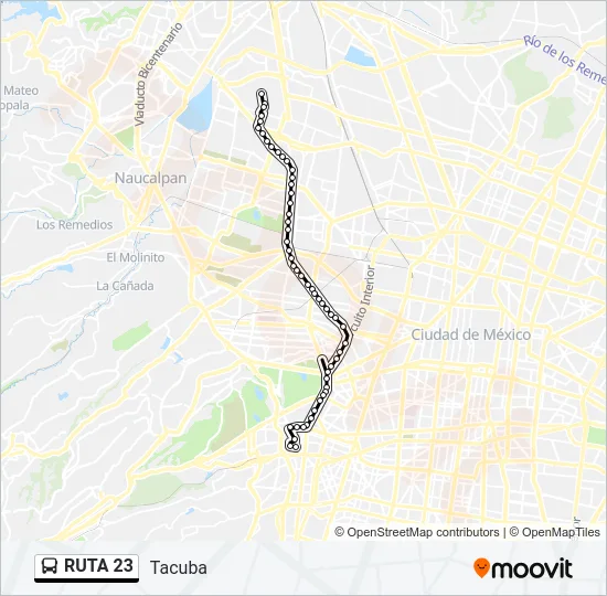RUTA 23 Bus Line Map