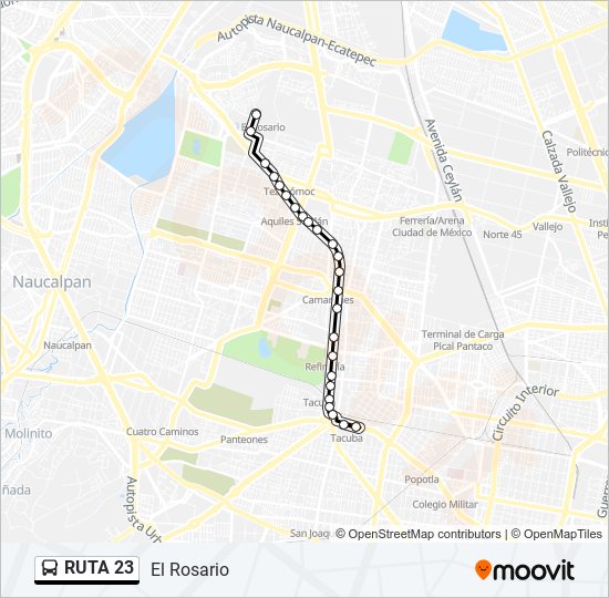 RUTA 23 bus Line Map