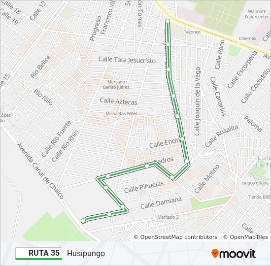 RUTA 35 bus Line Map