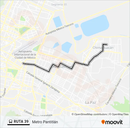 RUTA 39 Bus Line Map