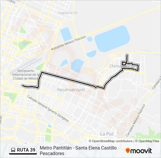 RUTA 39 Bus Line Map
