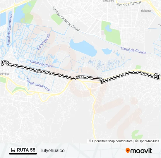 RUTA 55 Bus Line Map
