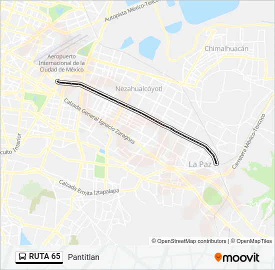RUTA 65 Bus Line Map