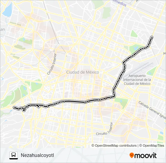 RUTA 100 Bus Line Map