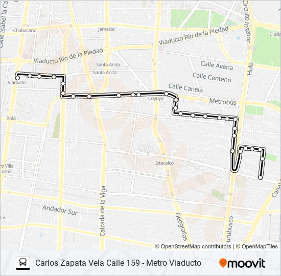 Ruta 101: Horarios, Paradas Y Mapas - Metro Viaducto (Actualizado)