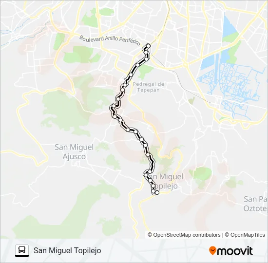 RUTA 111 Bus Line Map