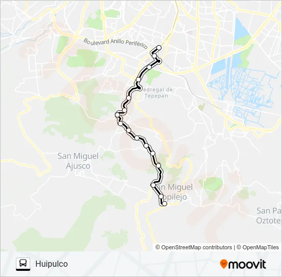 RUTA 111 Bus Line Map