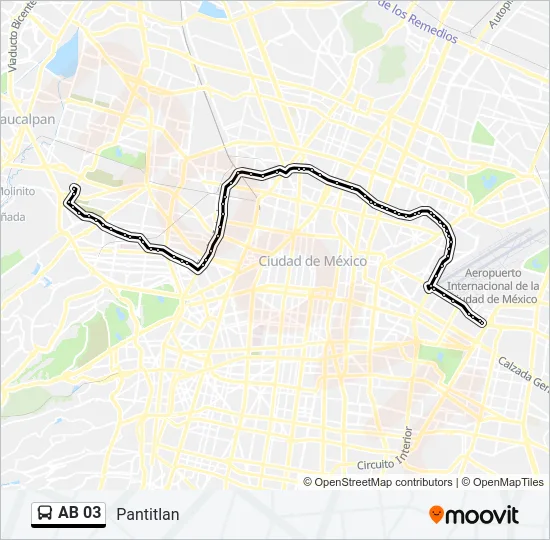 AB 03 Bus Line Map