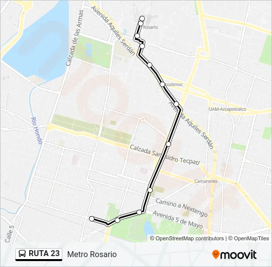 RUTA 23 Bus Line Map