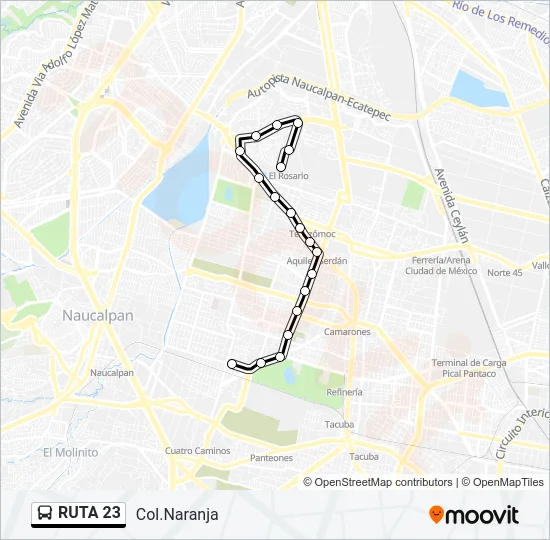 RUTA 23 Bus Line Map