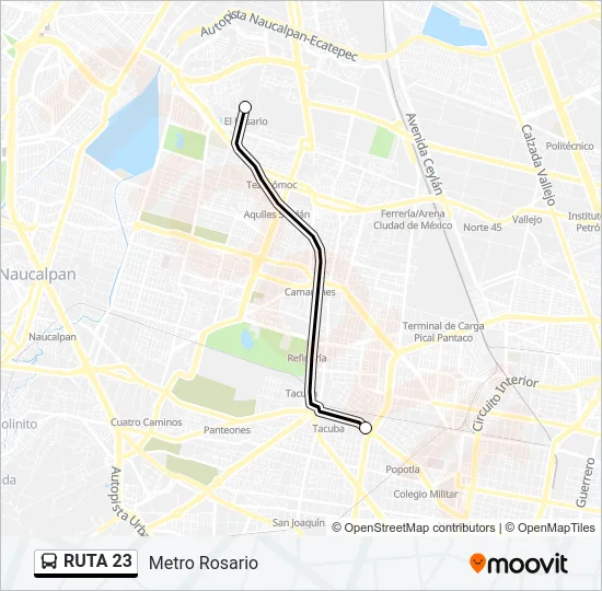 RUTA 23 Bus Line Map