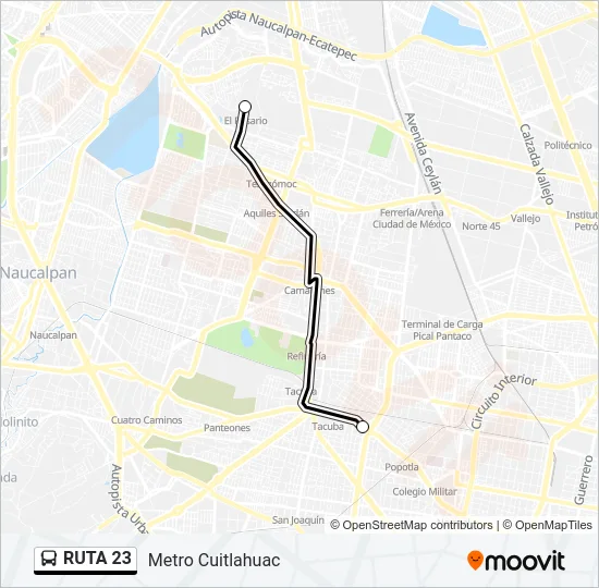 RUTA 23 Bus Line Map