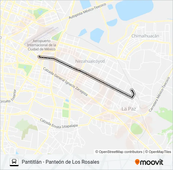 RUTA 102 Bus Line Map