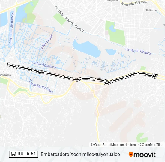 RUTA 61 Bus Line Map