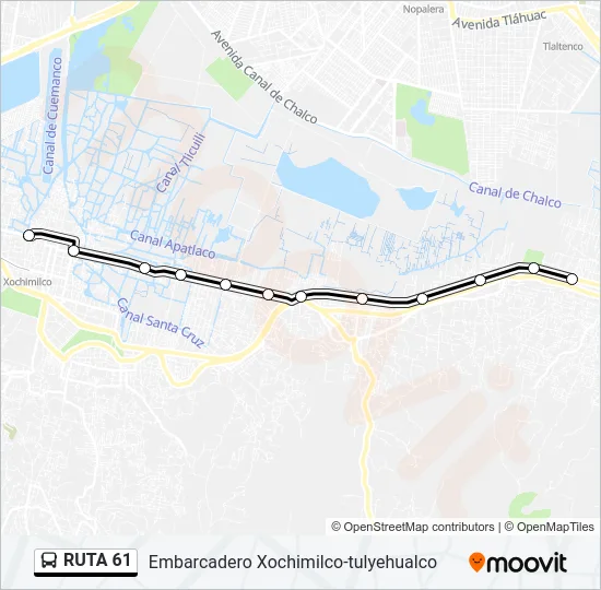 RUTA 61 Bus Line Map