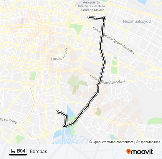 B04 bus Line Map