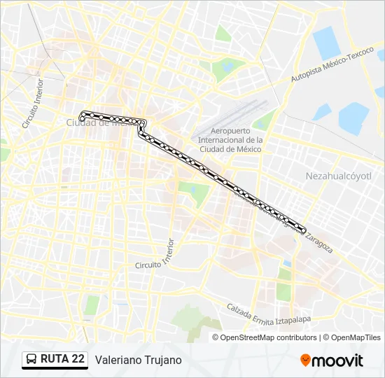 RUTA 22 Bus Line Map