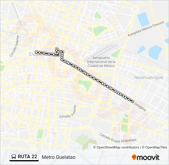 RUTA 22 Bus Line Map