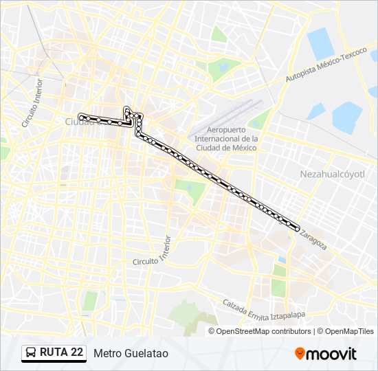 RUTA 22 bus Line Map