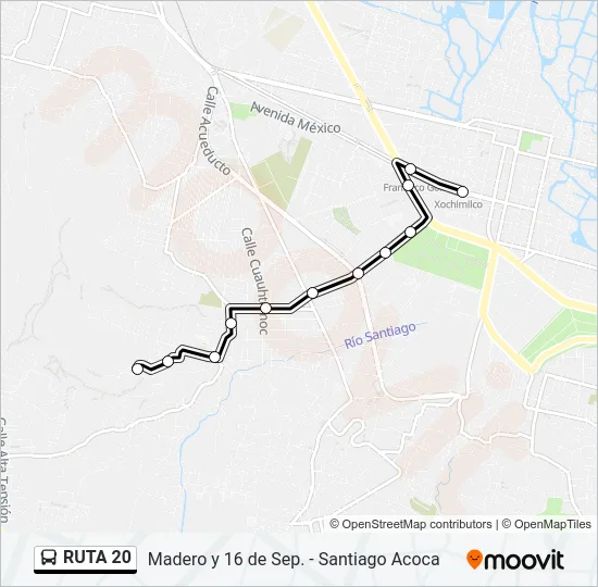 RUTA 20 Bus Line Map