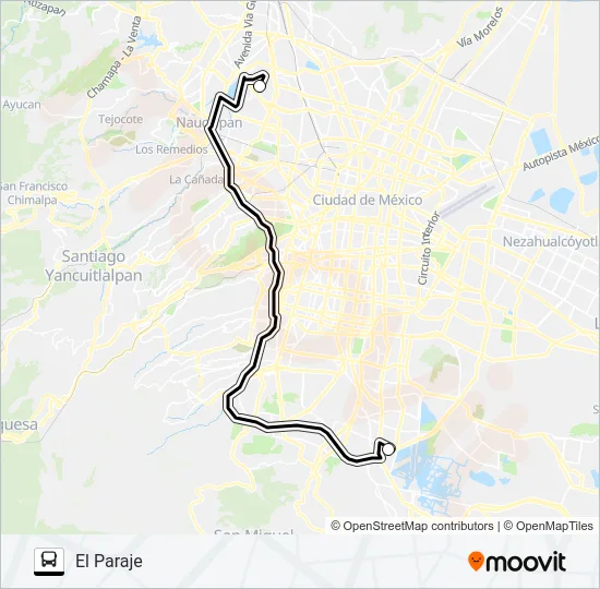 METRO ROSARIO - EL PARAJE Bus Line Map