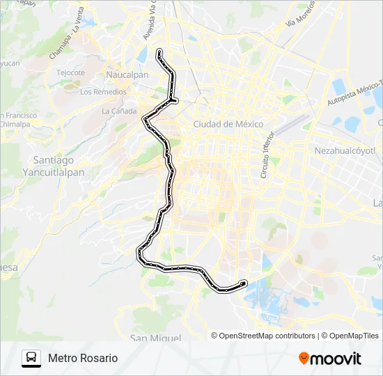 METRO ROSARIO - EL PARAJE Bus Line Map