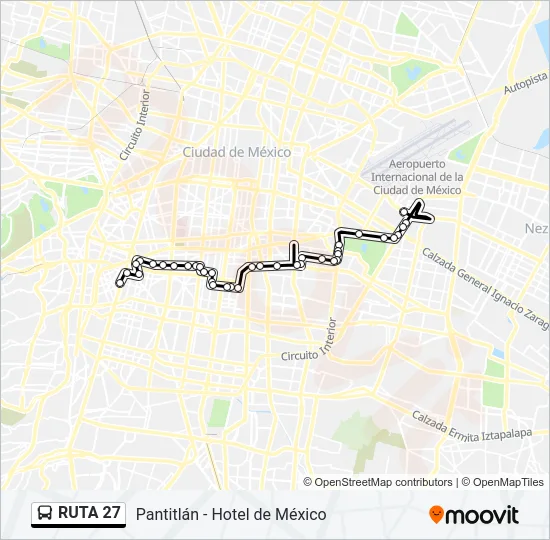 RUTA 27 Bus Line Map