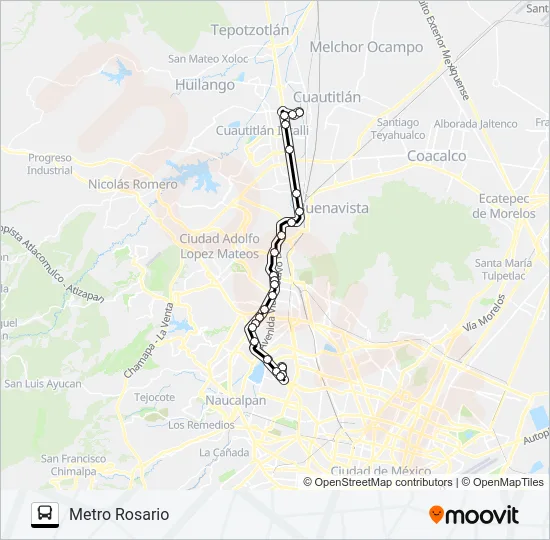 METRO ROSARIO - EL CERRITO Bus Line Map