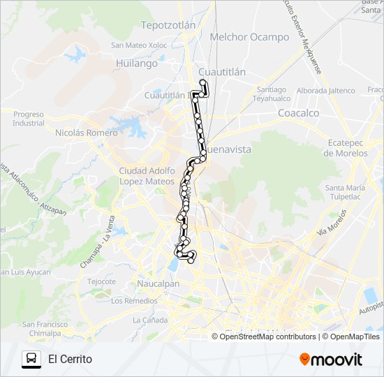 METRO ROSARIO - EL CERRITO bus Line Map