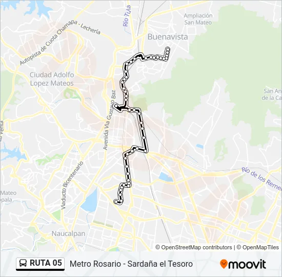 RUTA 05 Bus Line Map
