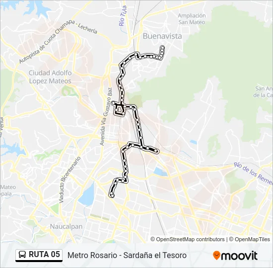 RUTA 05 Bus Line Map