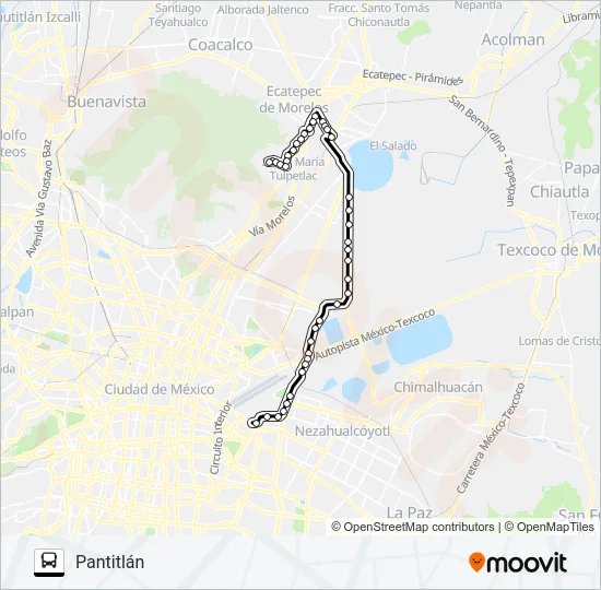 RUTA 100 Bus Line Map