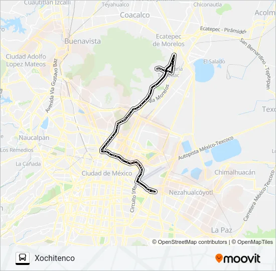 RUTA 100 Bus Line Map
