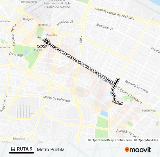 RUTA 9 Bus Line Map