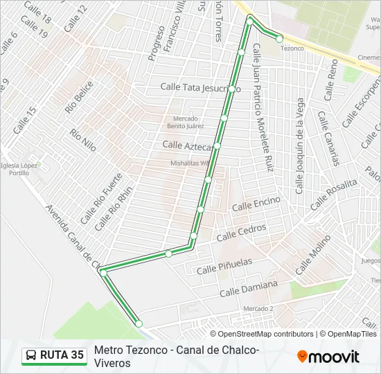 RUTA 35 Bus Line Map