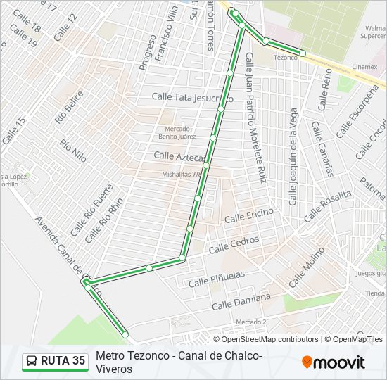 RUTA 35 bus Line Map