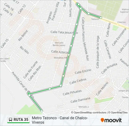RUTA 35 Bus Line Map