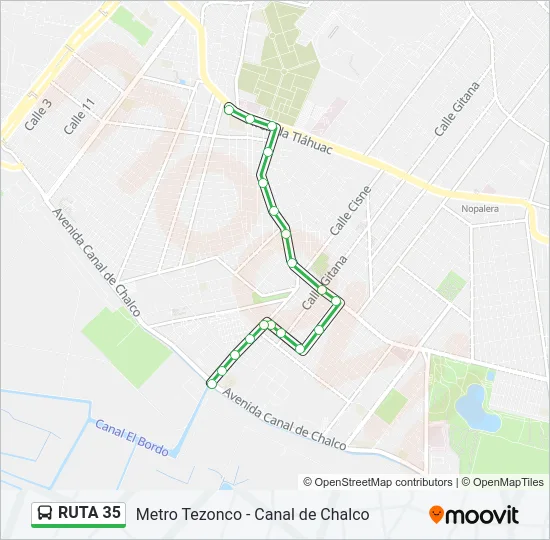 RUTA 35 Bus Line Map