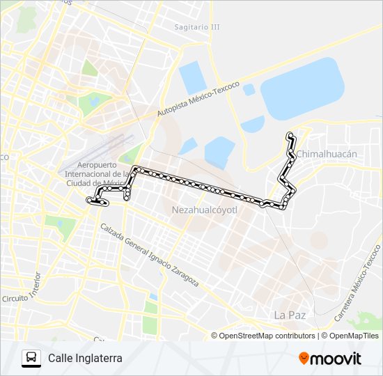 Mapa de RUTA 101 de autobús