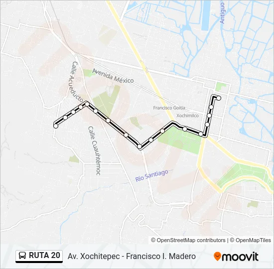 RUTA 20 Bus Line Map