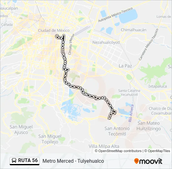 RUTA 56 Bus Line Map
